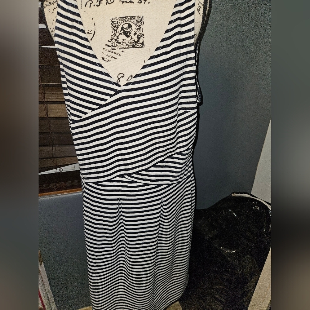 Lane Bryant Womans Striped Sleeveless Dress Size 18.